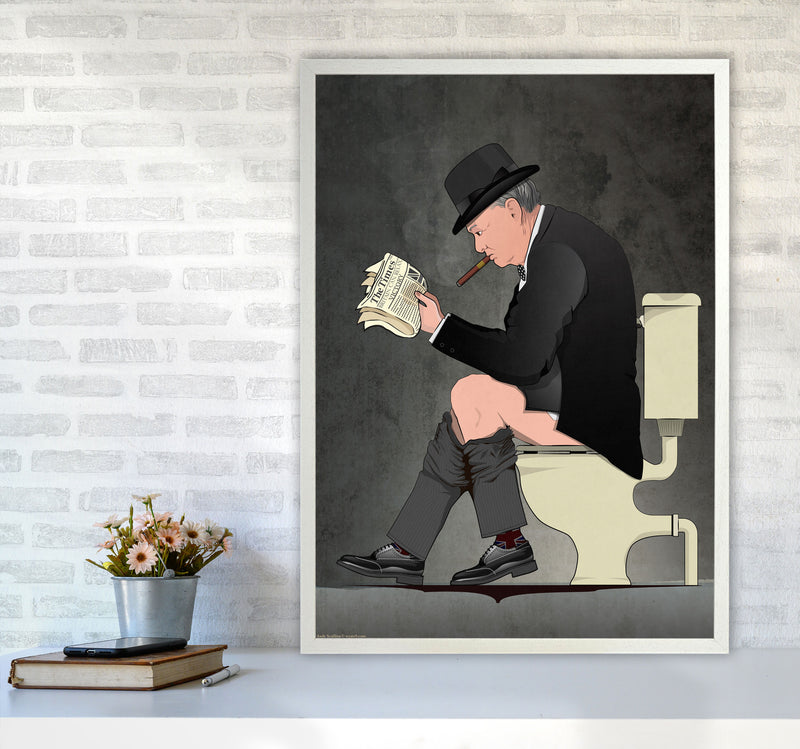 Churchill Art Print by Wyatt9 A1 Oak Frame