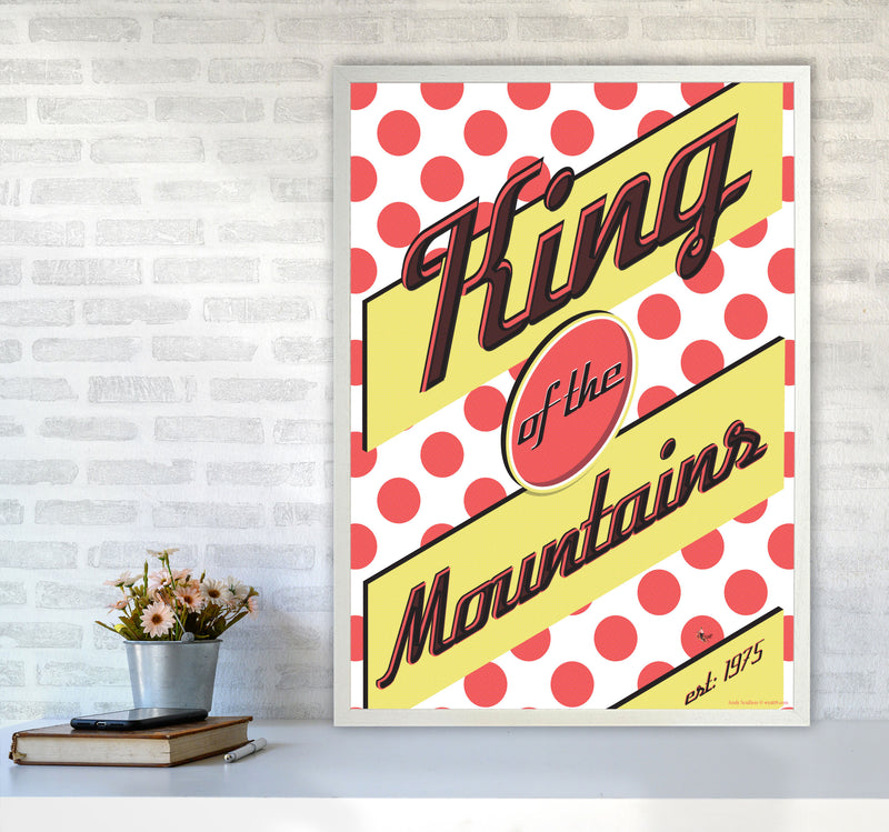 KOTM Cycling Print Red by Wyatt9 A1 Oak Frame