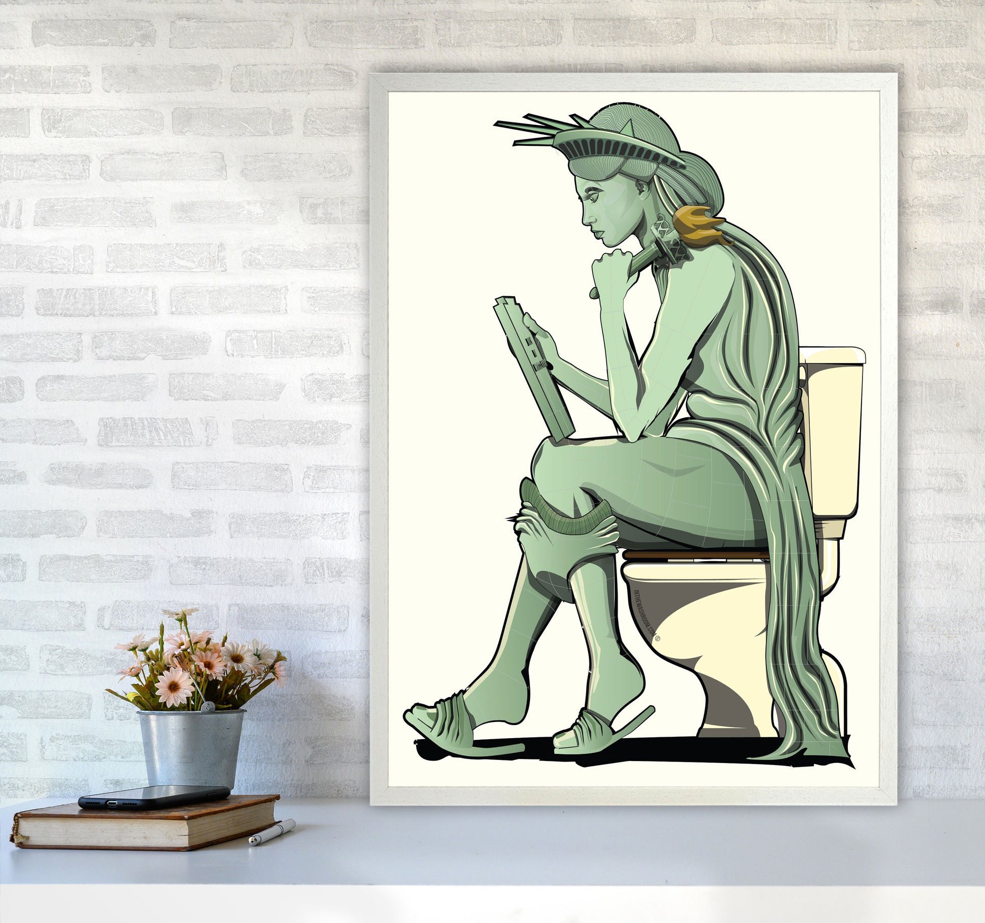 Statue of Liberty Loo by Wyatt9 A1 Oak Frame