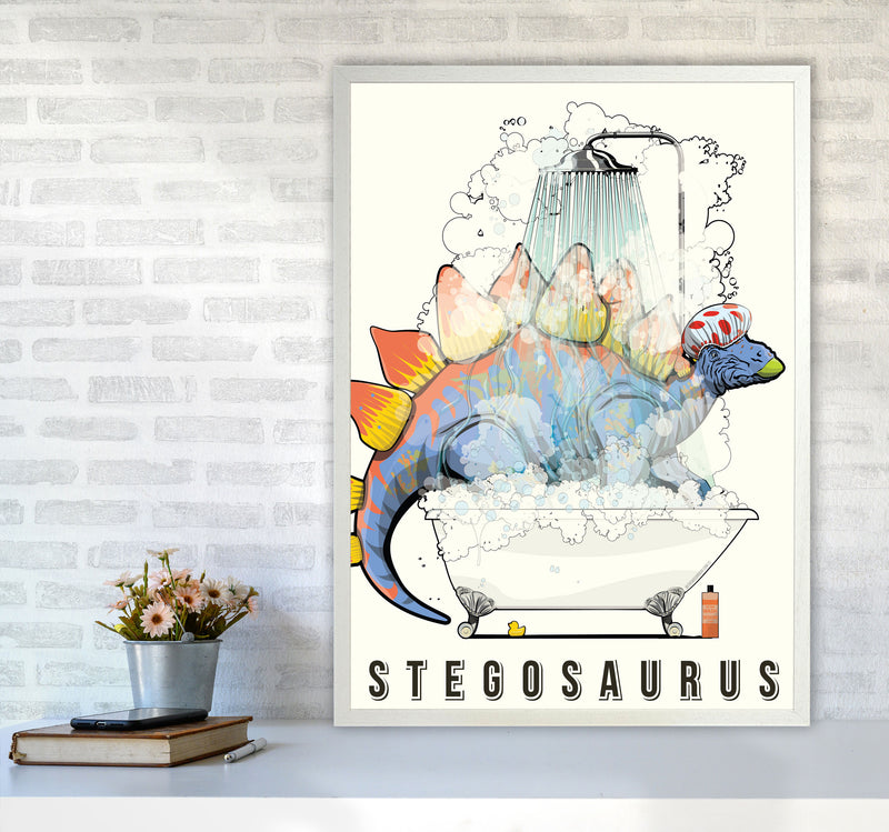 Steg Bathroom Print by Wyatt9 A1 Oak Frame