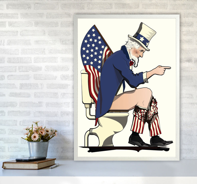 Uncle Sam loo Right by Wyatt9 A1 Oak Frame