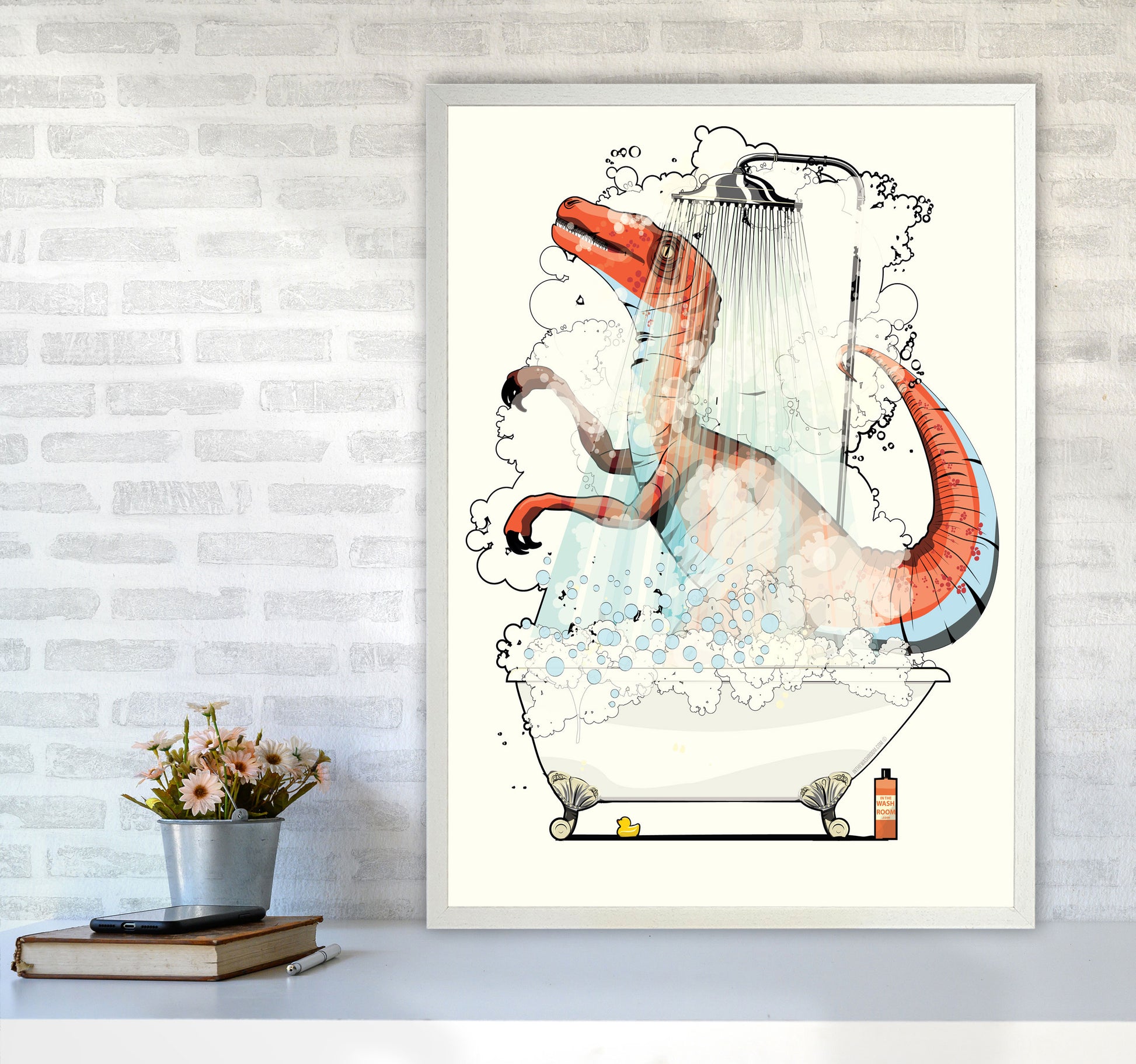 Velociraptor Bathroom by Wyatt9 A1 Oak Frame