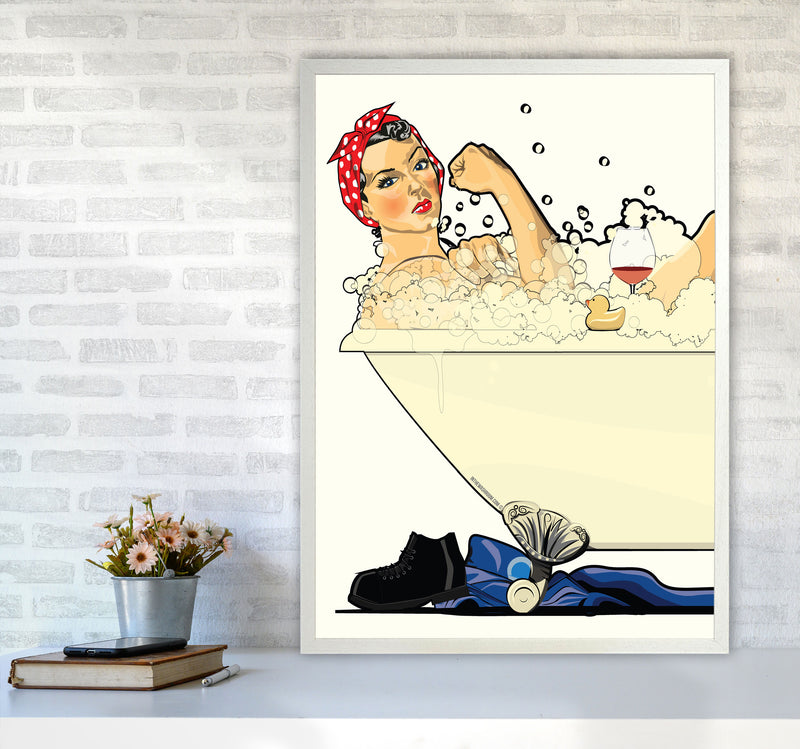 We Can Do It Bath by Wyatt9 A1 Oak Frame