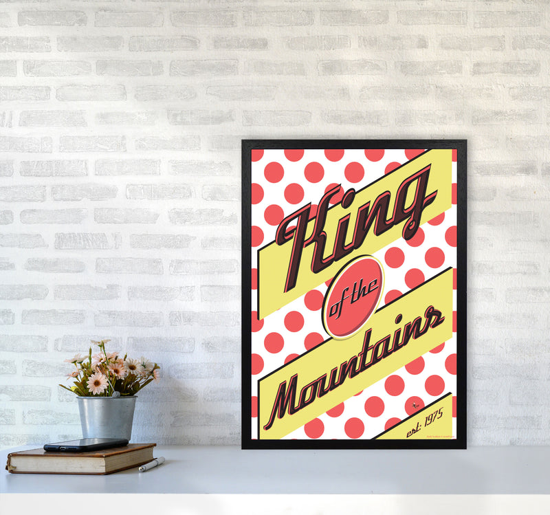 KOTM Cycling Print Red by Wyatt9 A2 White Frame