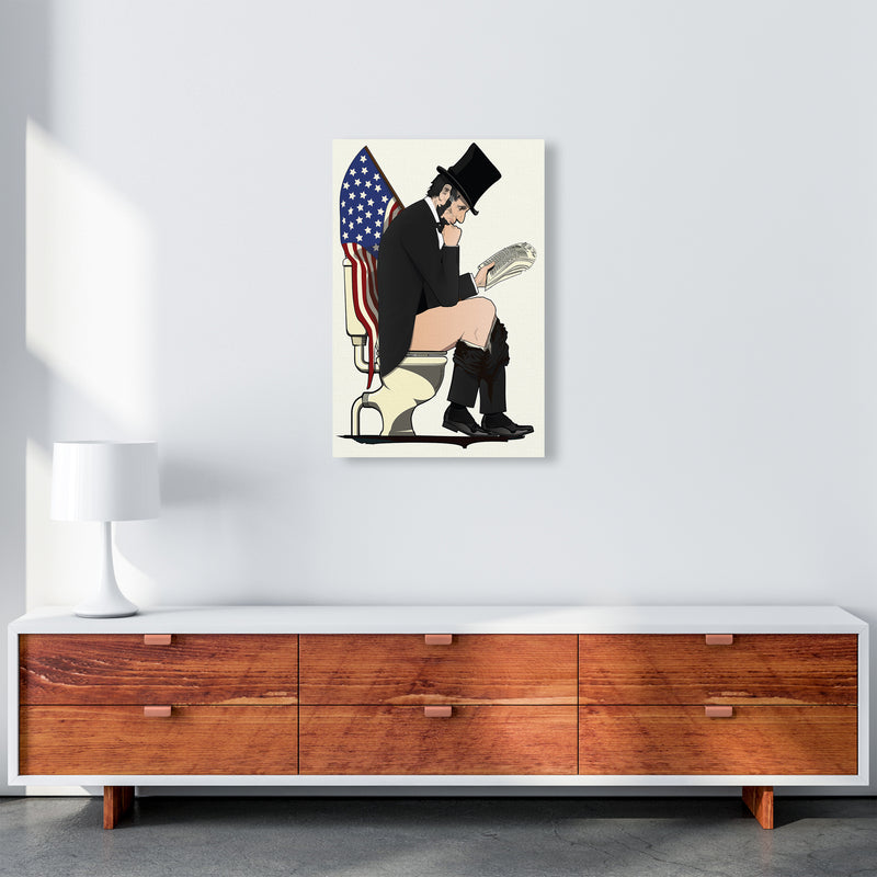 Abraham Lincoln Loo Art Print by Wyatt9 A2 Canvas