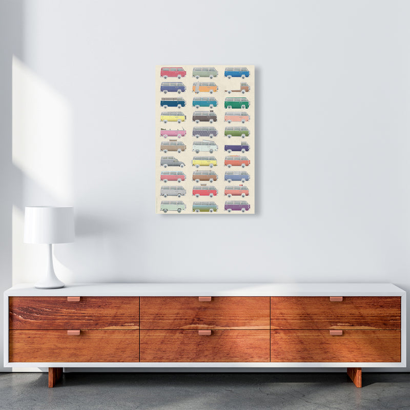 Camper Vintage Print by Wyatt9 A2 Canvas