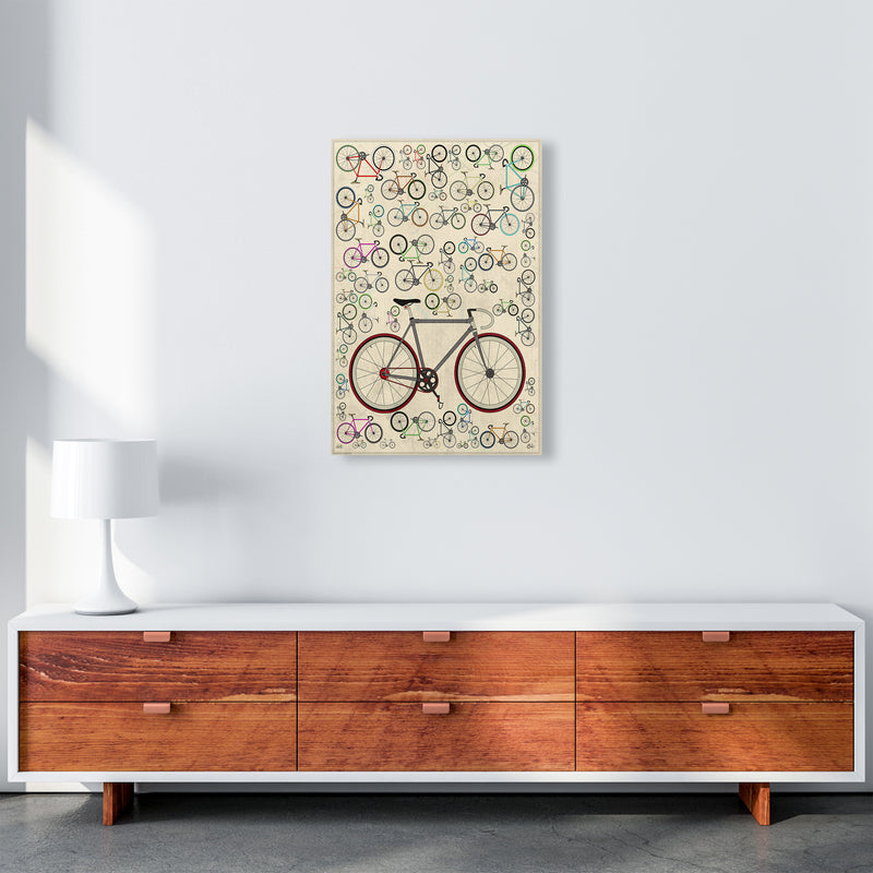 Fixie Cycling Art Print by Wyatt9 A2 Canvas