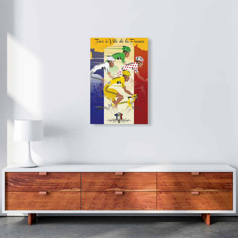 Jerseys Cycling Print by Wyatt9 A2 Canvas