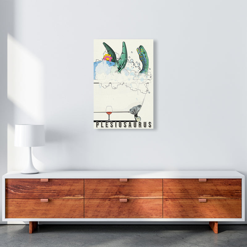 Swimming Dino by Wyatt9 A2 Canvas