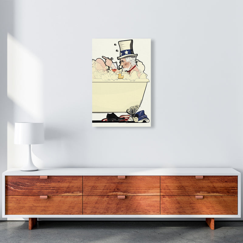 Uncle Sam Bath by Wyatt9 A2 Canvas