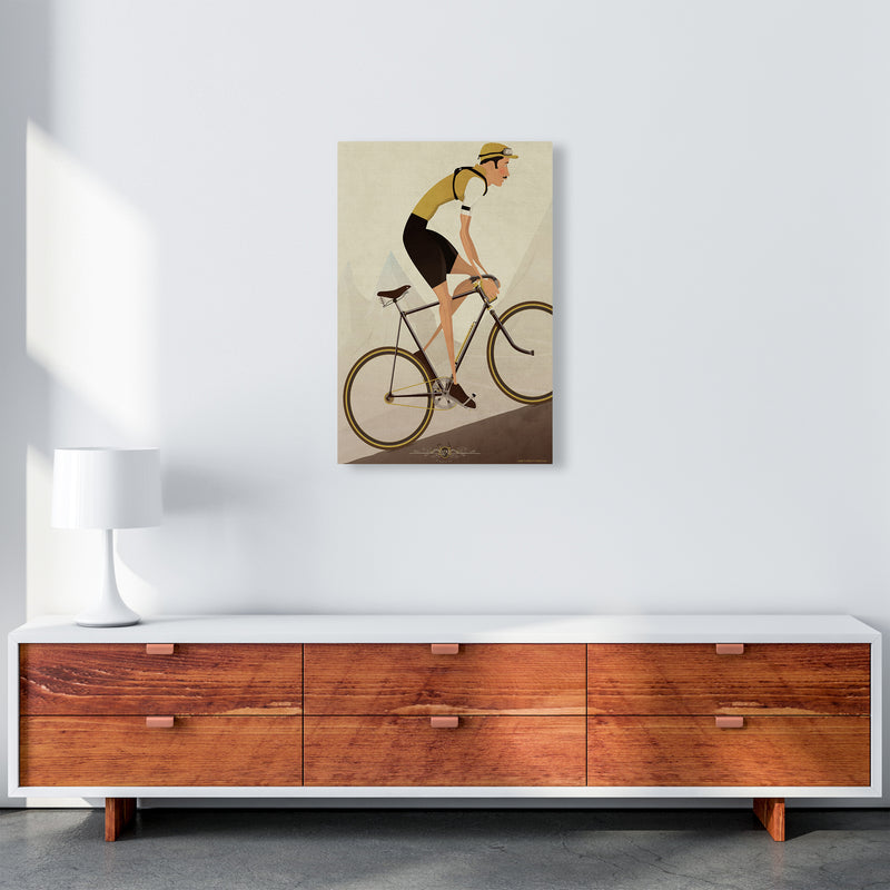 Vintage Cycling Print by Wyatt9 A2 Canvas