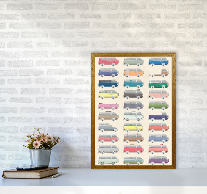 Camper Vintage Print by Wyatt9 A2 Print Only