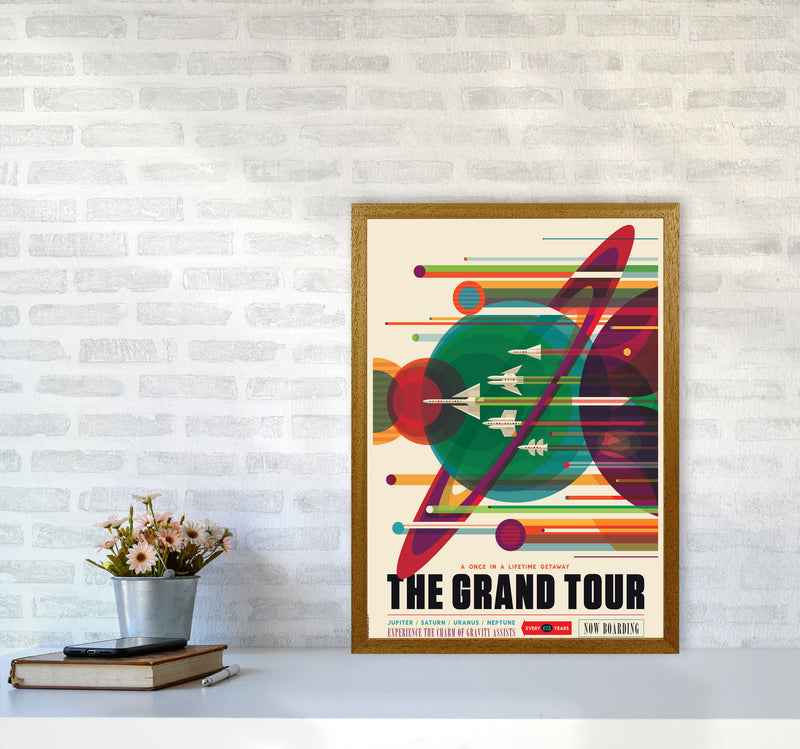 Grand Tour Retro Art Print by Wyatt9 A2 Print Only