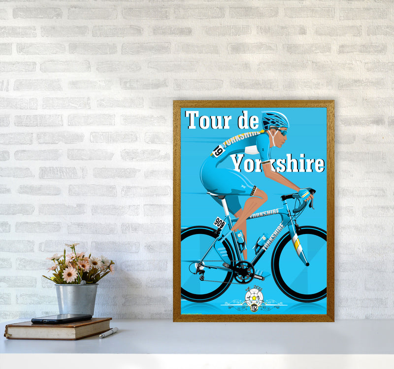 Tour De Yorkshire 2018 Blue by Wyatt9 A2 Print Only
