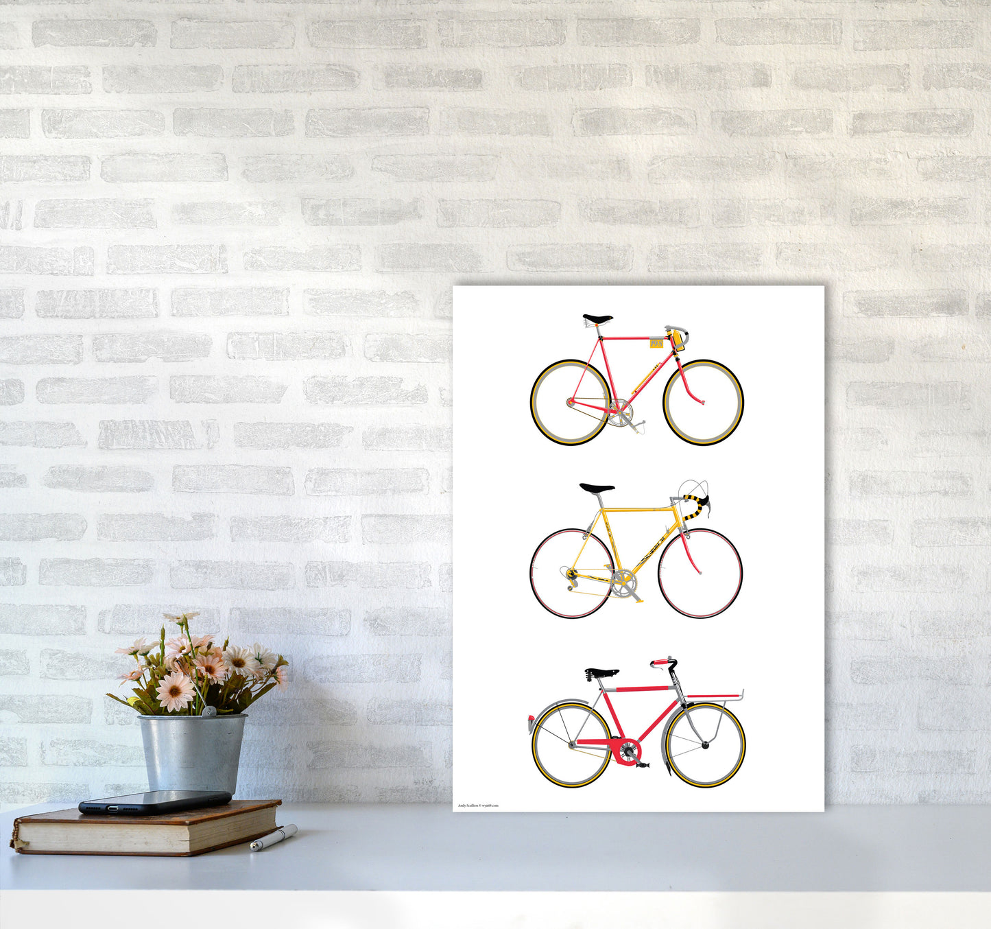 Three Bikes by Wyatt9 A2 Black Frame