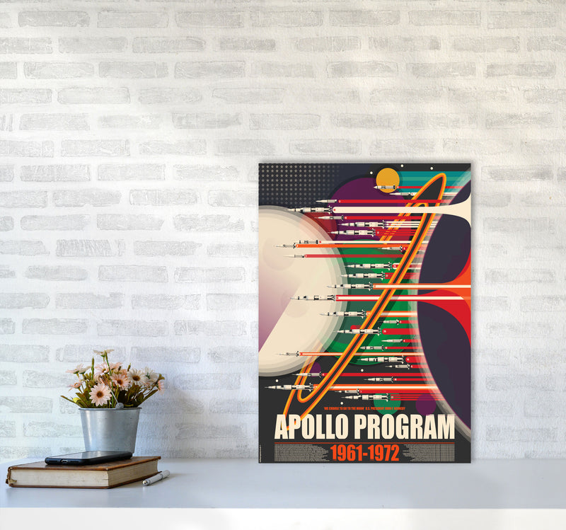 Apollo Program Art Print by Wyatt9 A2 Black Frame