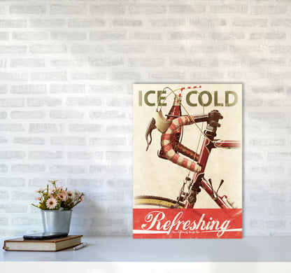 Cola Bike Cycling Art Print by Wyatt9 A2 Black Frame
