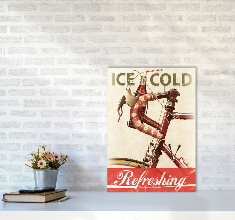 Cola Bike Cycling Art Print by Wyatt9 A2 Black Frame
