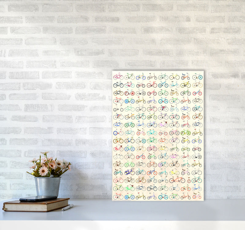 FAVE Cycling Art Print by Wyatt9 A2 Black Frame