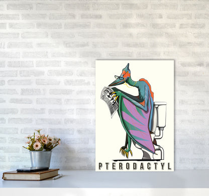 Flying Dino by Wyatt9 A2 Black Frame