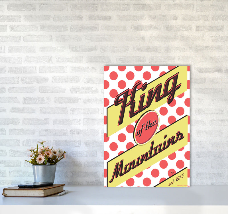 KOTM Cycling Print Red by Wyatt9 A2 Black Frame