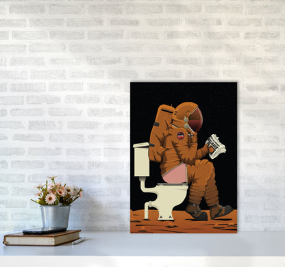 Mars on Loo by Wyatt9 A2 Black Frame