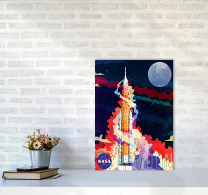 SLS Retro Print by Wyatt9 A2 Black Frame