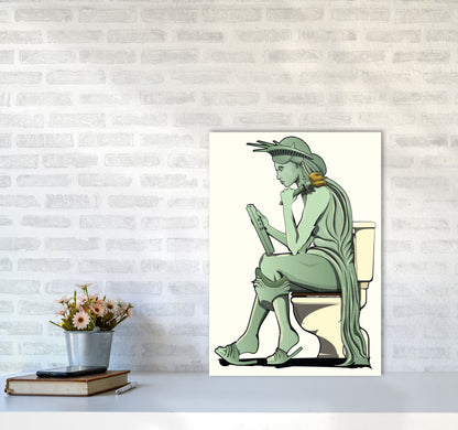 Statue of Liberty Loo by Wyatt9 A2 Black Frame