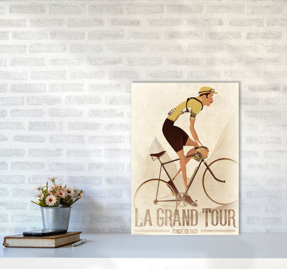 Vintage Cyclist by Wyatt9 A2 Black Frame