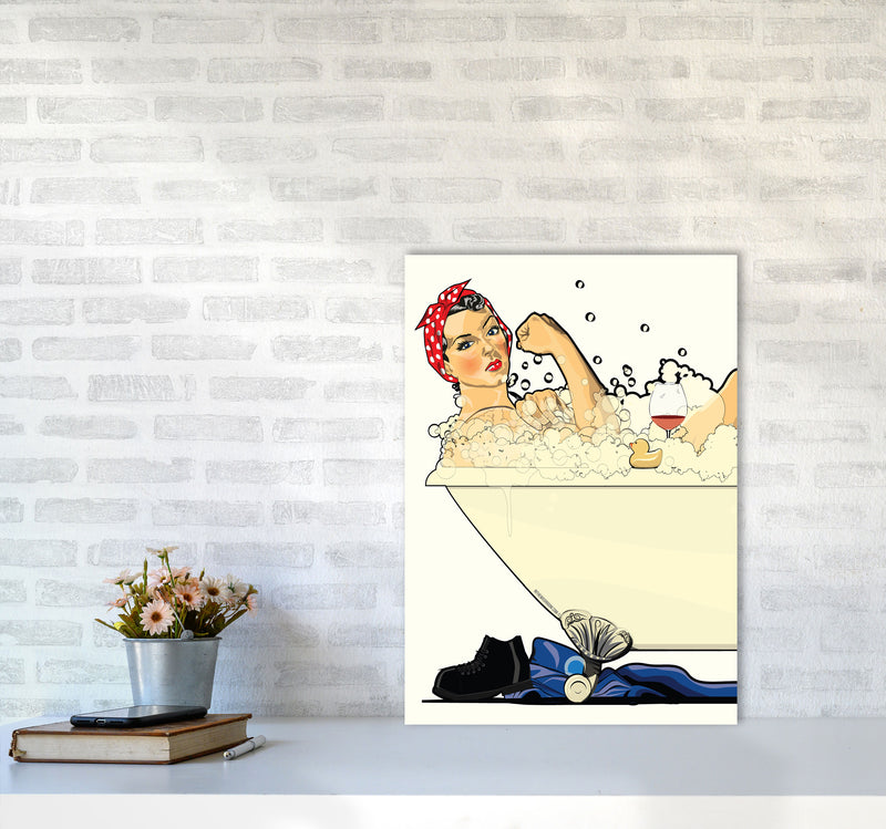 We Can Do It Bath by Wyatt9 A2 Black Frame