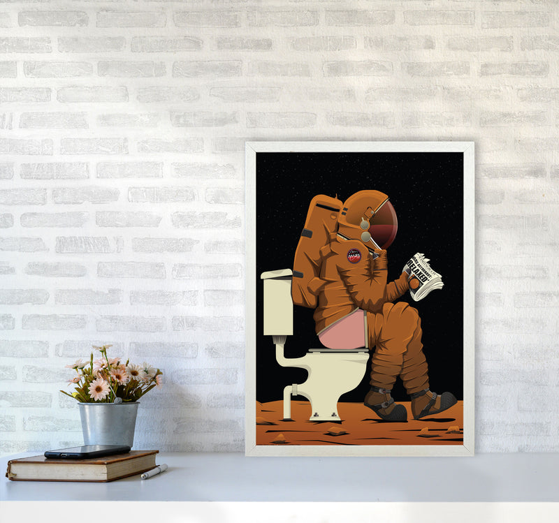 Mars on Loo by Wyatt9 A2 Oak Frame