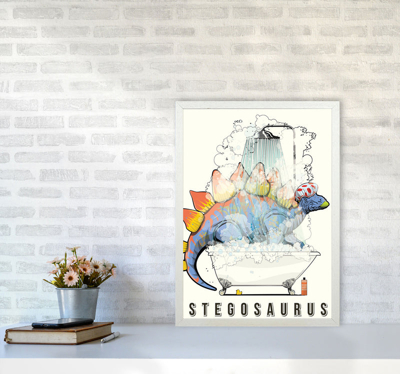 Steg Bathroom Print by Wyatt9 A2 Oak Frame