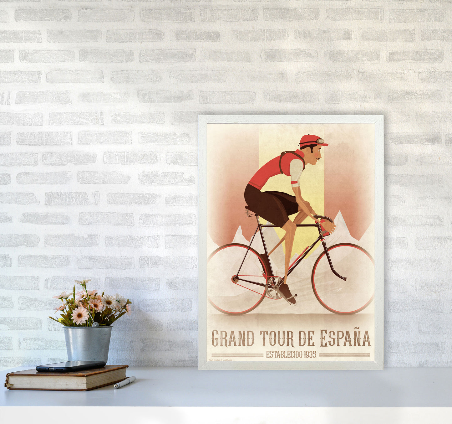 Vintage Spanish Tour by Wyatt9 A2 Oak Frame