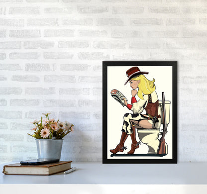 Cowgirl by Wyatt9 A3 White Frame