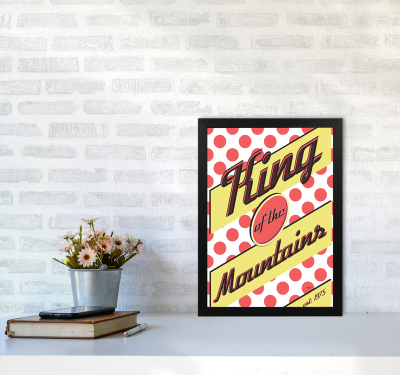 KOTM Cycling Print Red by Wyatt9 A3 White Frame