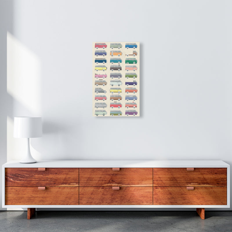 Camper Vintage Print by Wyatt9 A3 Canvas