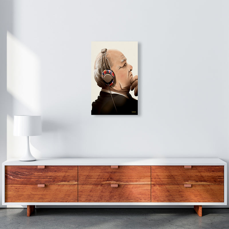 Churchill Headphones by Wyatt9 A3 Canvas