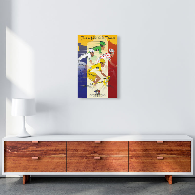 Jerseys Cycling Print by Wyatt9 A3 Canvas