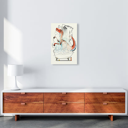 Velociraptor Bathroom by Wyatt9 A3 Canvas