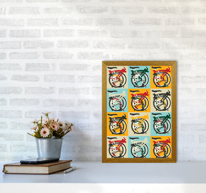 Brompton 2 Cycling Art Print by Wyatt9 A3 Print Only