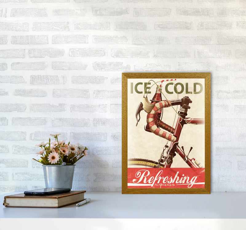 Cola Bike Cycling Art Print by Wyatt9 A3 Print Only