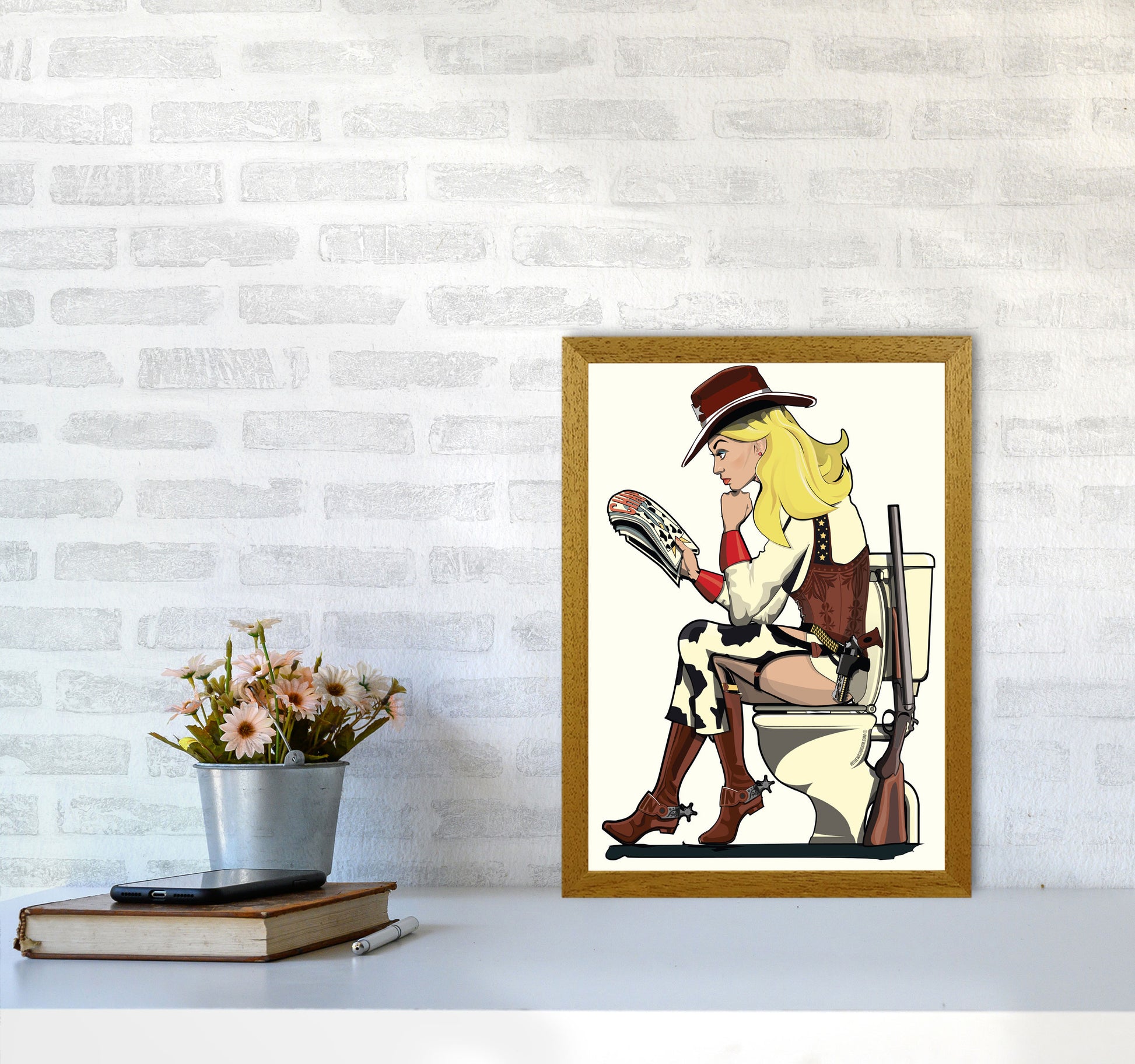 Cowgirl by Wyatt9 A3 Print Only