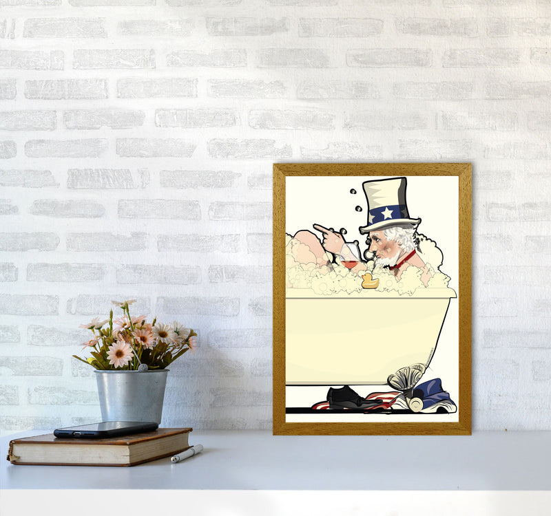 Uncle Sam Bath by Wyatt9 A3 Print Only