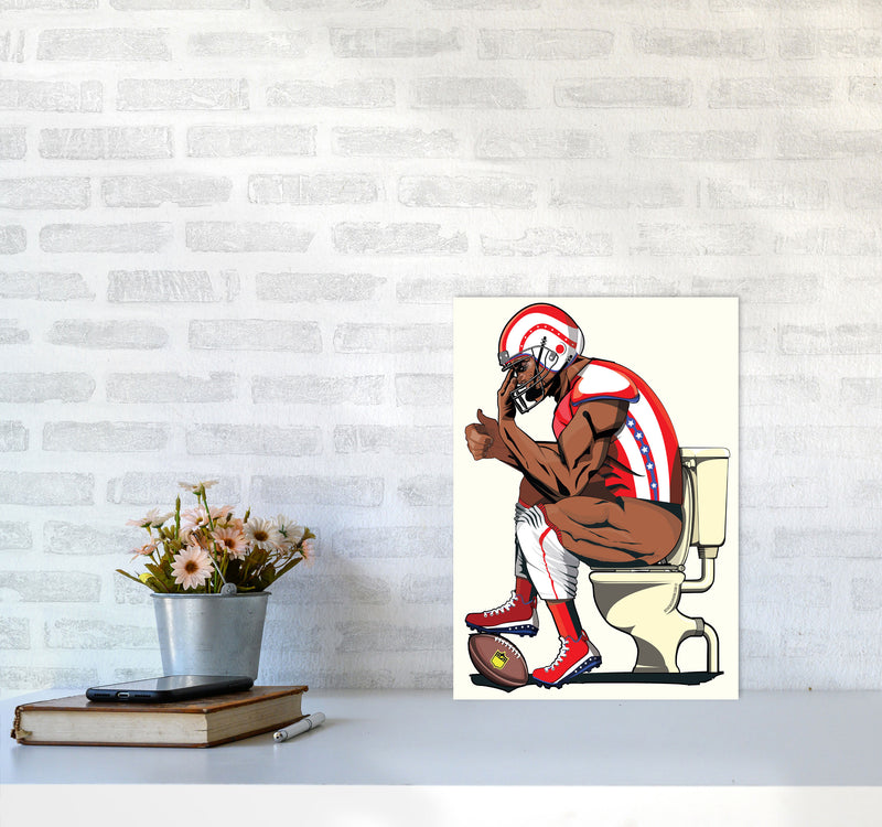 American Football by Wyatt9 A3 Black Frame