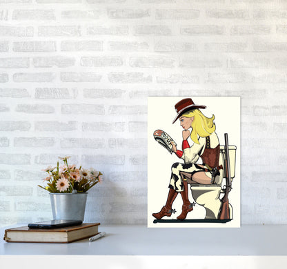 Cowgirl by Wyatt9 A3 Black Frame
