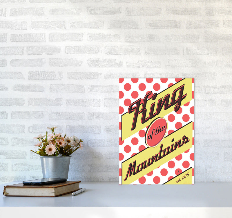KOTM Cycling Print Red by Wyatt9 A3 Black Frame