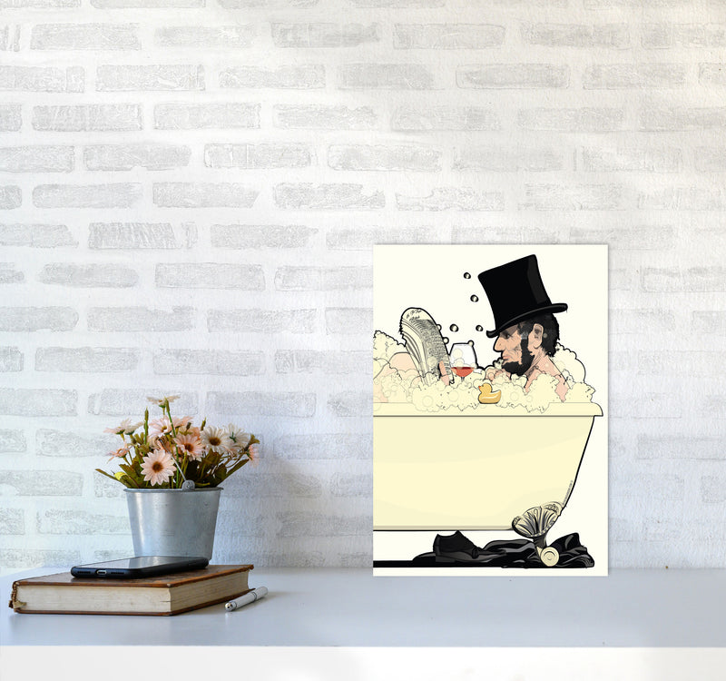 Lincoln Bath by Wyatt9 A3 Black Frame