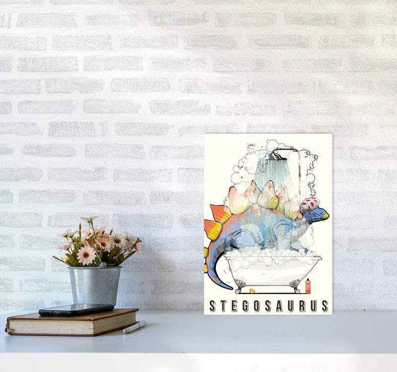 Steg Bathroom Print by Wyatt9 A3 Black Frame