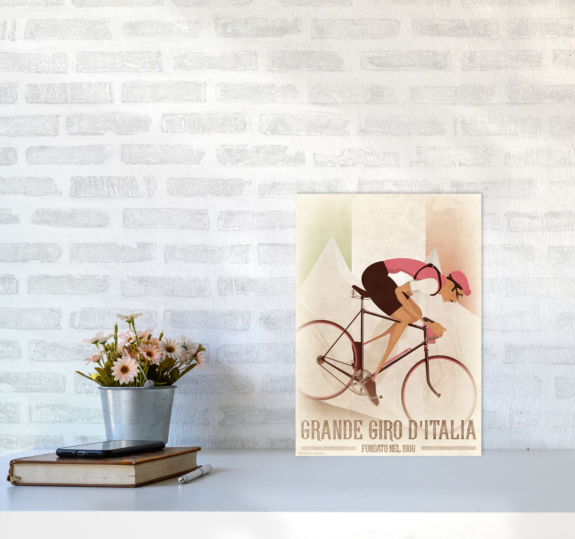 Vintage Giro by Wyatt9 A3 Black Frame