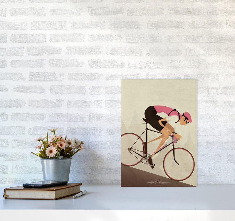 Vintage Downhill by Wyatt9 A3 Black Frame